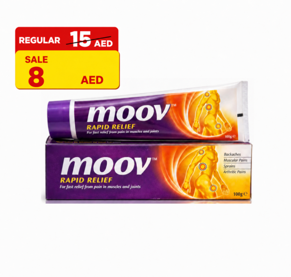 Moov Rapid Relief Pain Relief Cream 100g – Fast Relief for Muscle & Joint Pain